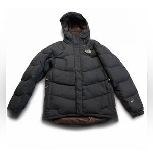 Men's The North Face Black Puffer Jacket L with Brown Interior